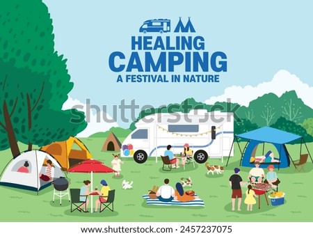 People who enjoy camping and healing in nature