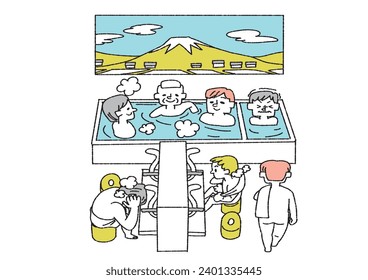 People who enjoy public bathhouse Clip art of public bathhouse, spa, and bathhouse