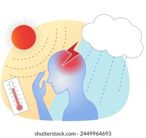 People who experience headaches and weather-related pain due to changes in air pressure.