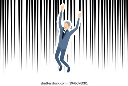 People who fall into the abyss, with the effect line of falling