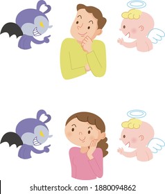 People who get lost between angel's whispers and devil's temptation .