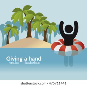 people who help  icon vector illustration design