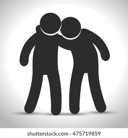 people who help  icon vector illustration design