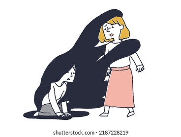 People who involve others in their own mental state Illustrations for each stage of mental recovery and treatment