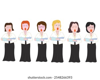 People who love to sing are holding chorus concerts.