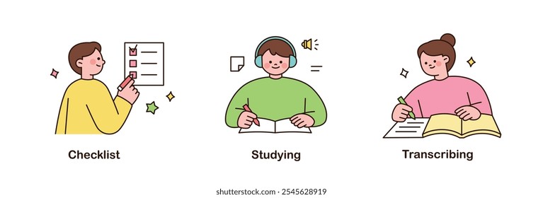 People who take care of themselves. Organizing their work and studying.