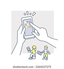 People who tap an app to access information.