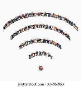 people    wi-fi internet icon