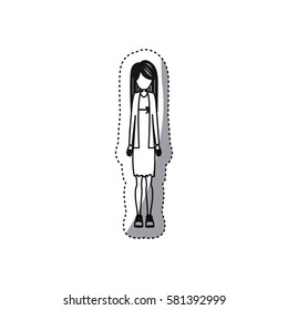 people woman icon image, vector illustration stock design