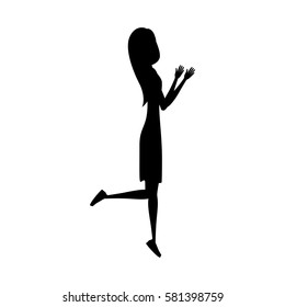 people woman icon image, vector illustration stock design