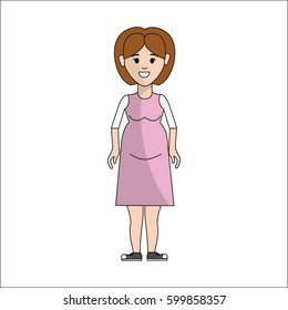 people, woman pregnant avatar icon