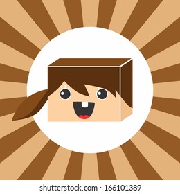 People Women Isometric Vector Illustrator