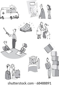 people at work