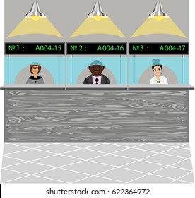 the people at work. the Bank