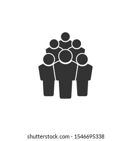 People work group Icon vector sign isolated for graphic and web design. Team symbol template color editable on white background.