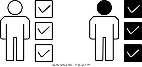 people work plan icon miscellaneous