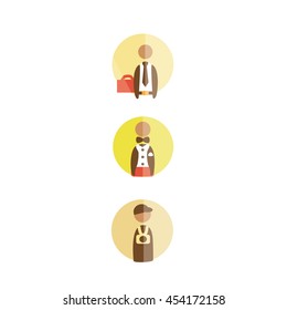 people. workers.  icon vector art