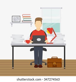 people working design, vector illustration eps10 graphic 