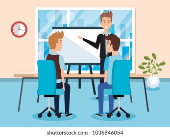 people working in the office