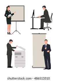  people working in the office