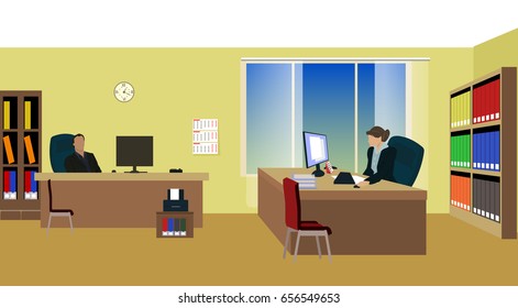 people working in the office