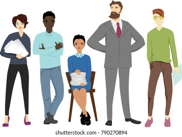 people working in the office