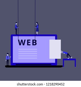 people are working on creating a website