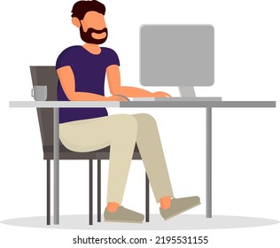 People Working Vector Illustration People Working Stock Vector (Royalty ...