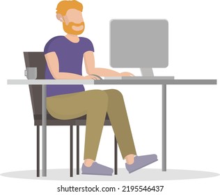 personas trabajando en ilustraciones vectoriales trabajando en computadoras