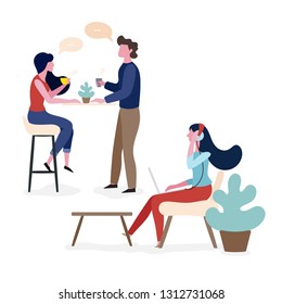 people working in workspace