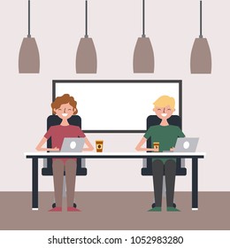 people workspace interior