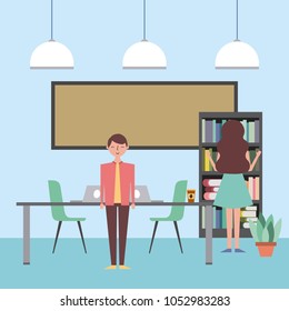 people workspace interior