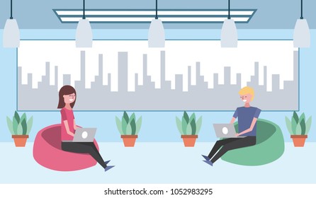 people workspace interior