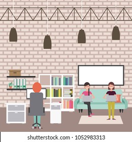 people workspace interior