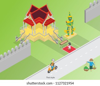 People are worshiping pagodas,Thailand culture