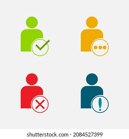 People yes or no vector design illustration