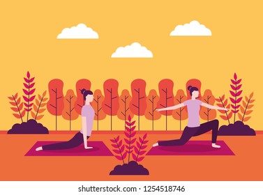 people yoga activitie