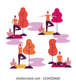 people yoga activitie