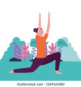 people yoga activity