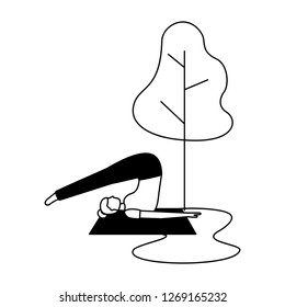 people yoga activity