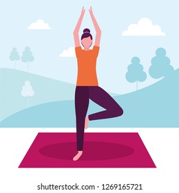 people yoga activity
