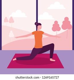 people yoga activity