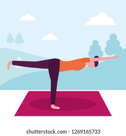 people yoga activity