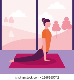 people yoga activity