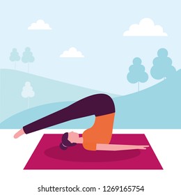 people yoga activity