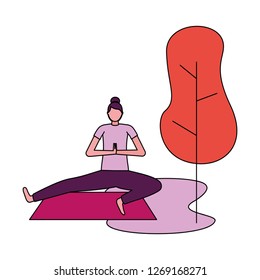 people yoga activity