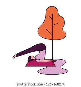 people yoga activity