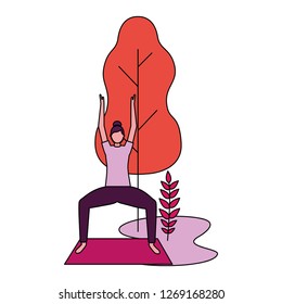 people yoga activity