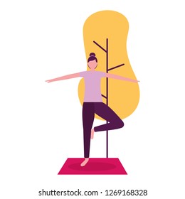 people yoga activity