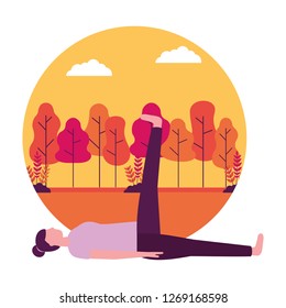 people yoga activity